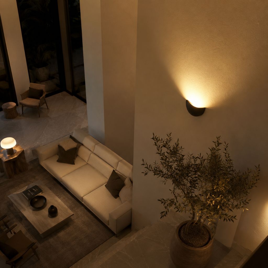 Minimalist Half-Round LED Wall Light - Tegulane Global