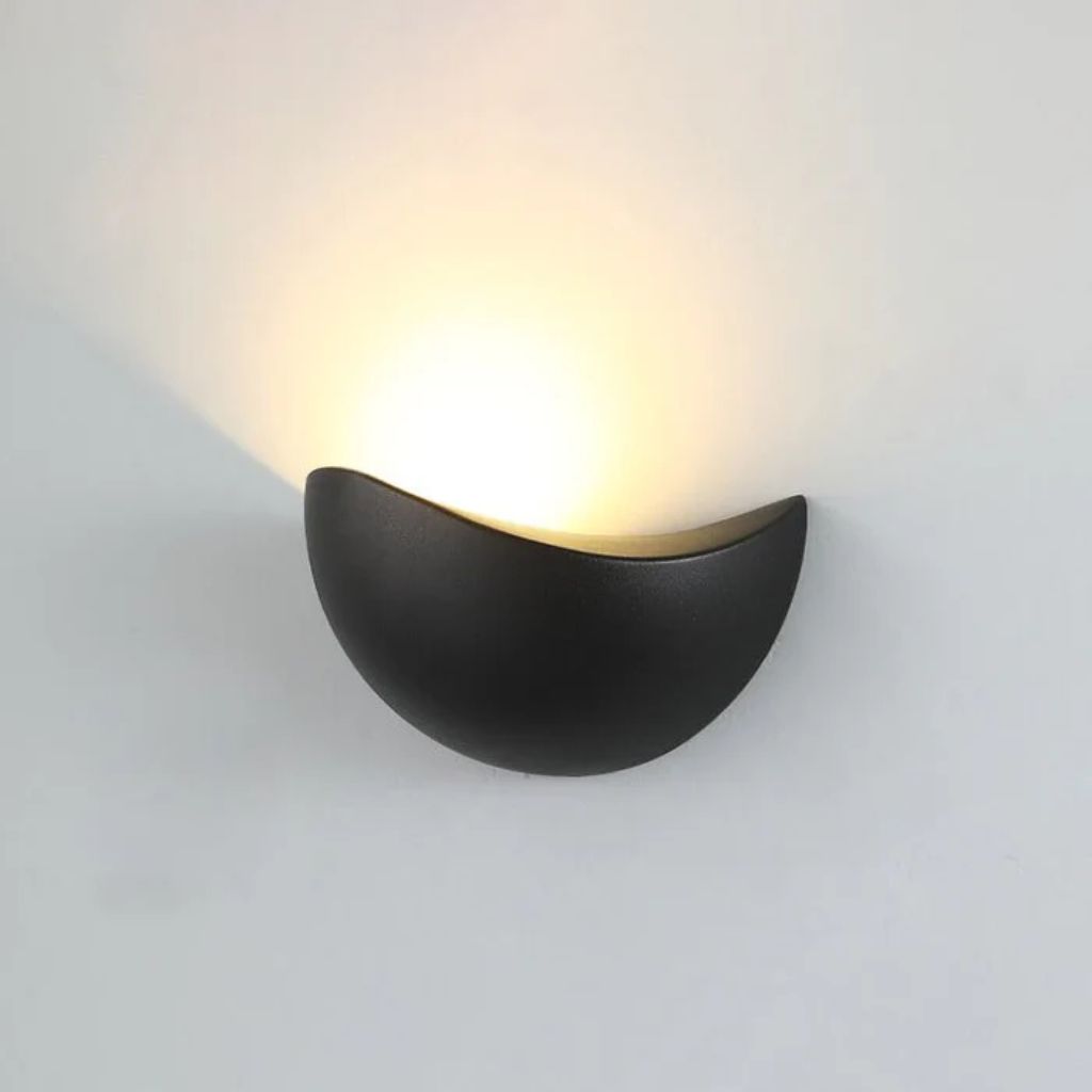 Minimalist Half-Round LED Wall Light