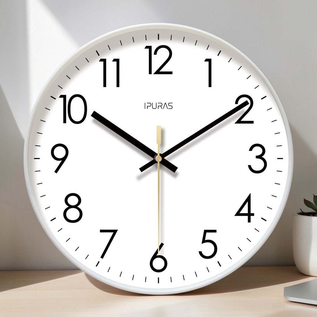 Minimalist Nordic Wall Clock Quiet Quartz - Tegulane Global