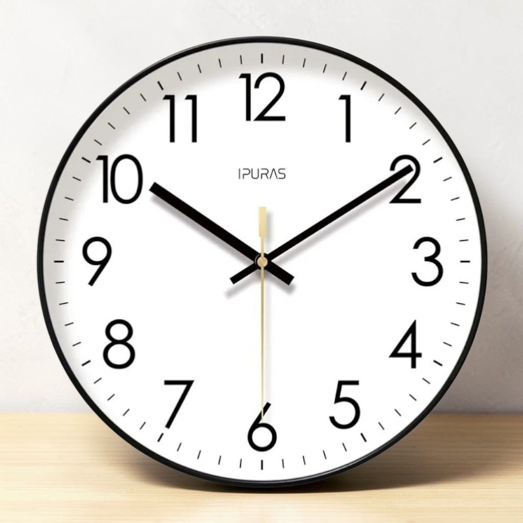 Minimalist Nordic Wall Clock Quiet Quartz - Tegulane Global