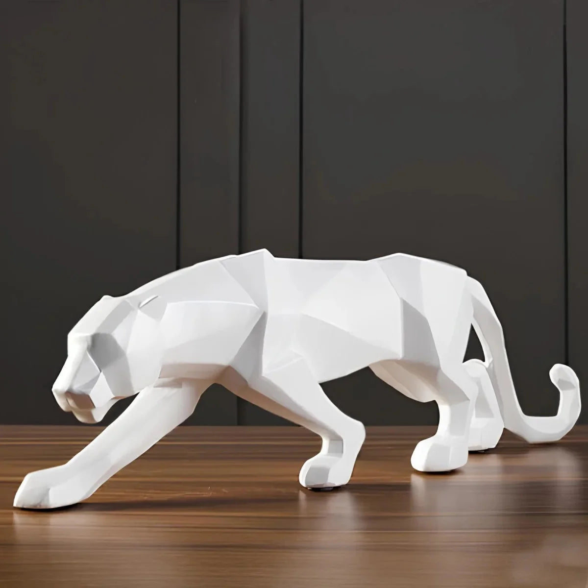 Minimalist Panther Resin Sculpture - Tegulane Global