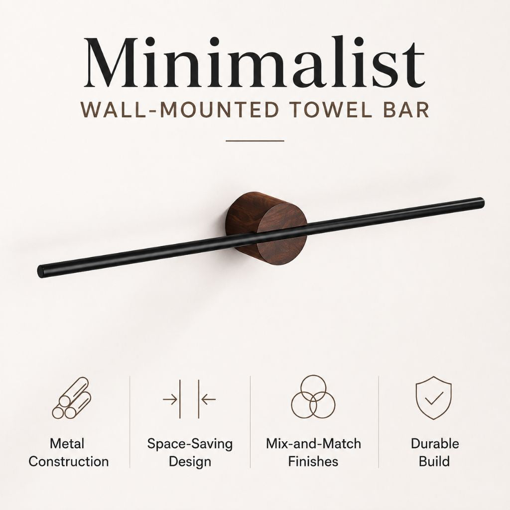 Minimalist Wall-Mounted Towel Bar - Tegulane Global