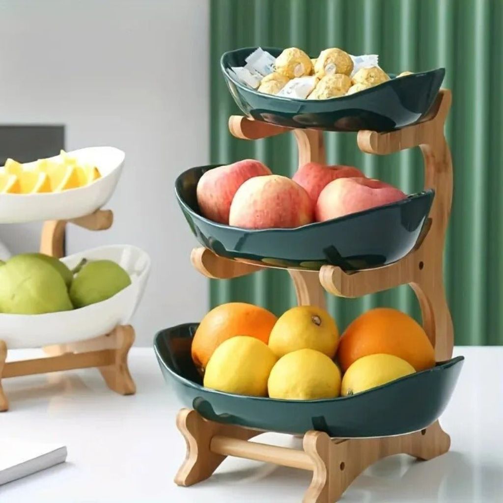 Modern Bamboo Fruit Basket - Tegulane Global