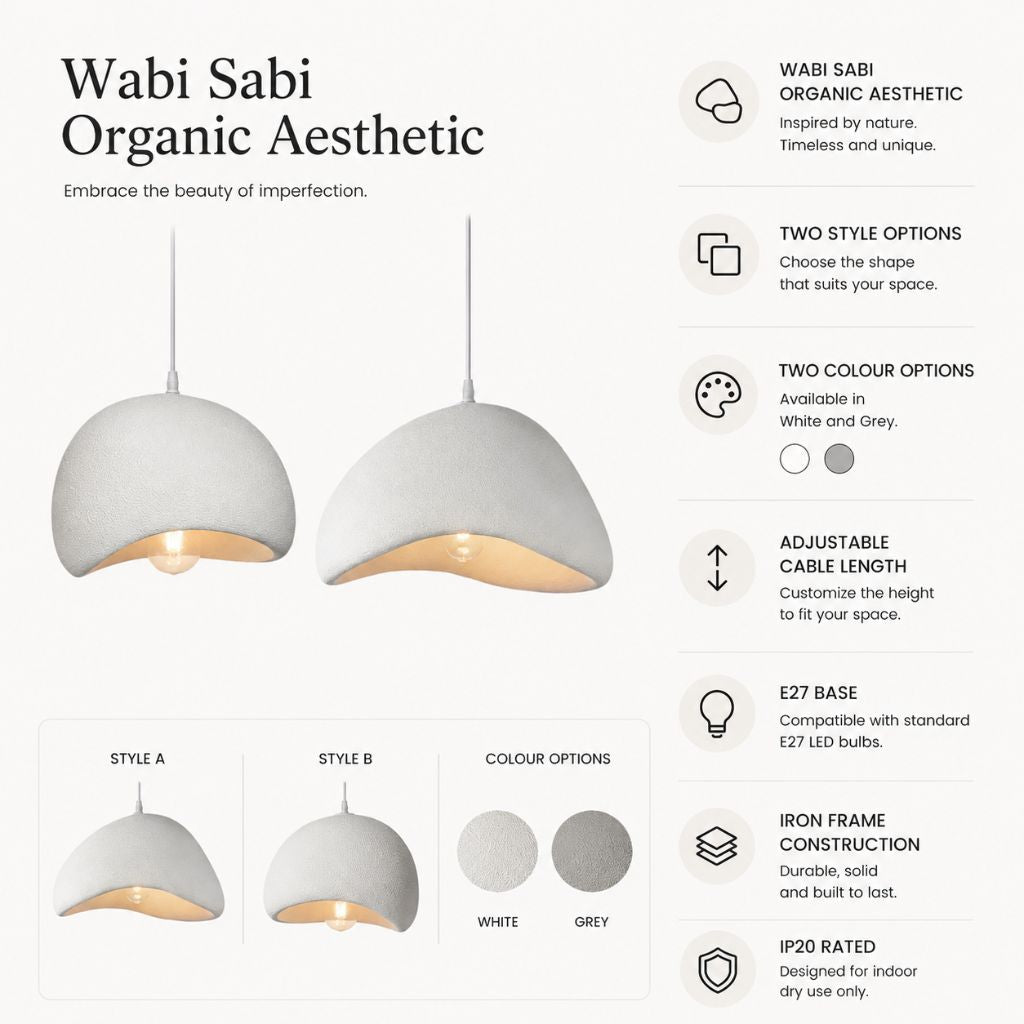 Modern Boho Wabi Sabi Resin Chandelier - Tegulane Global