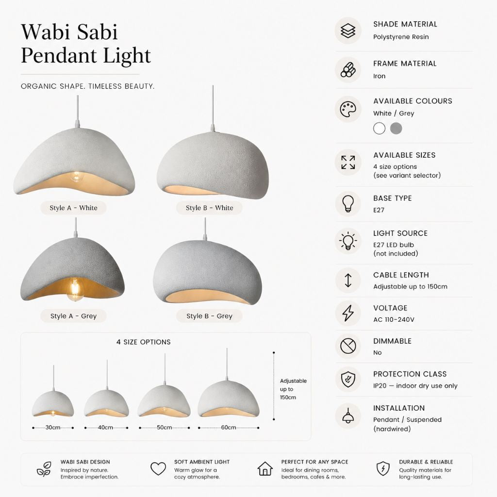Modern Boho Wabi Sabi Resin Chandelier - Tegulane Global