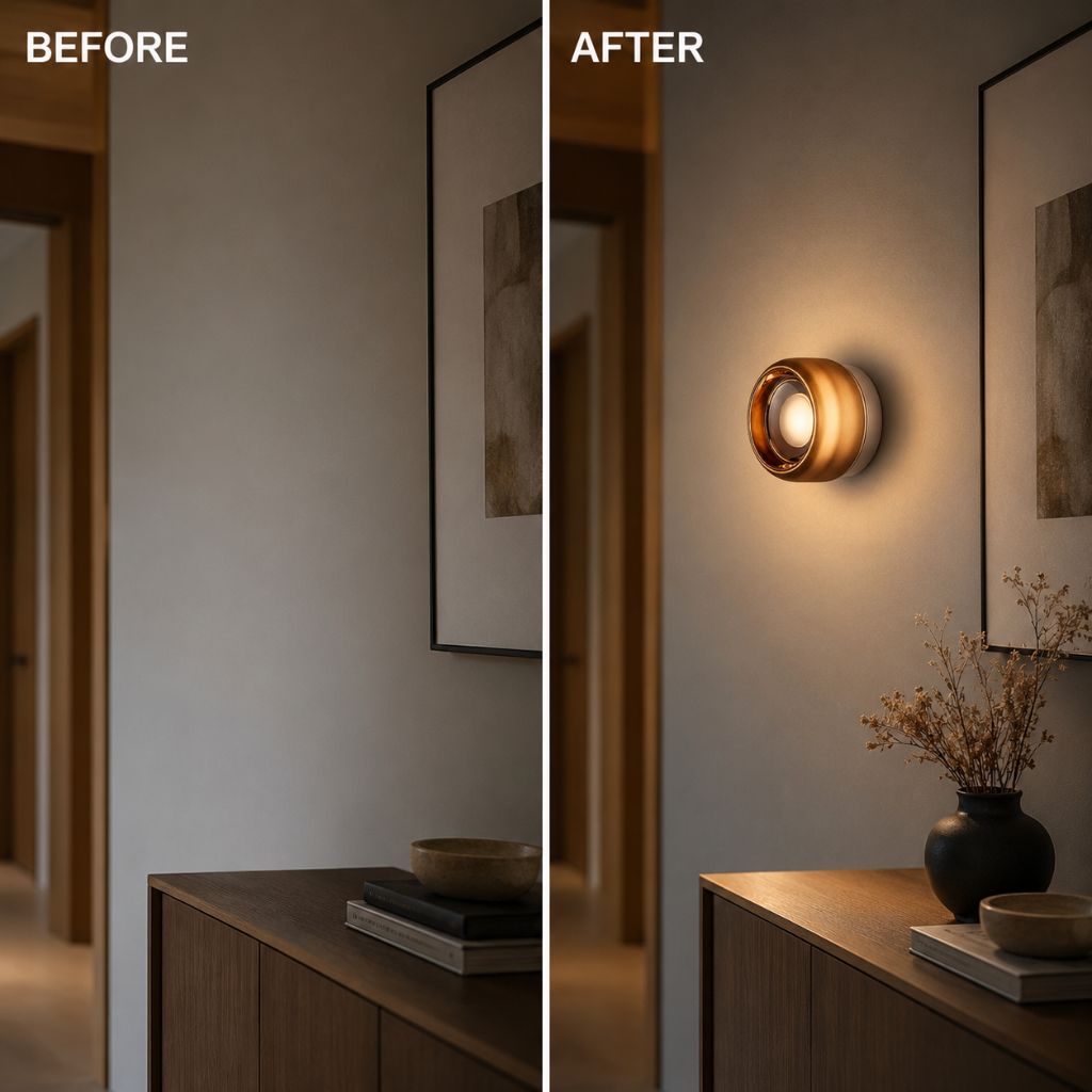 Modern Interior LED Wall Lamp - Amber Jelly Decor - Tegulane Global