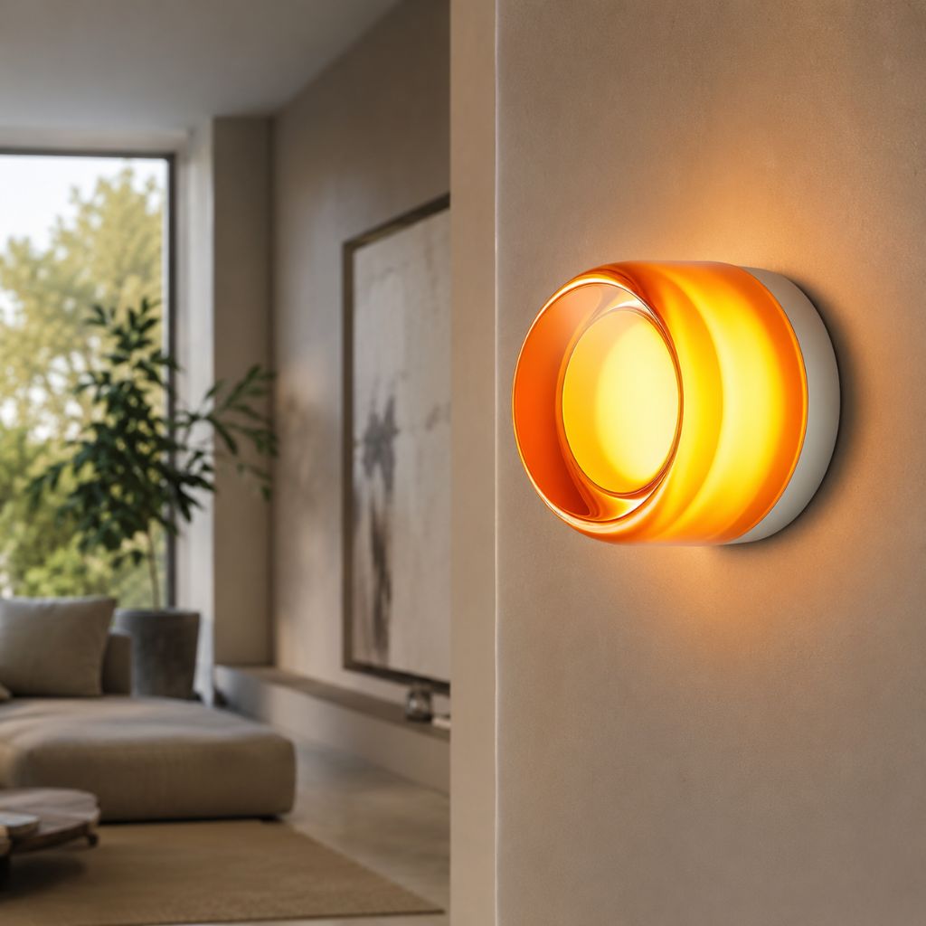 Modern Interior LED Wall Lamp - Amber Jelly Decor - Tegulane Global