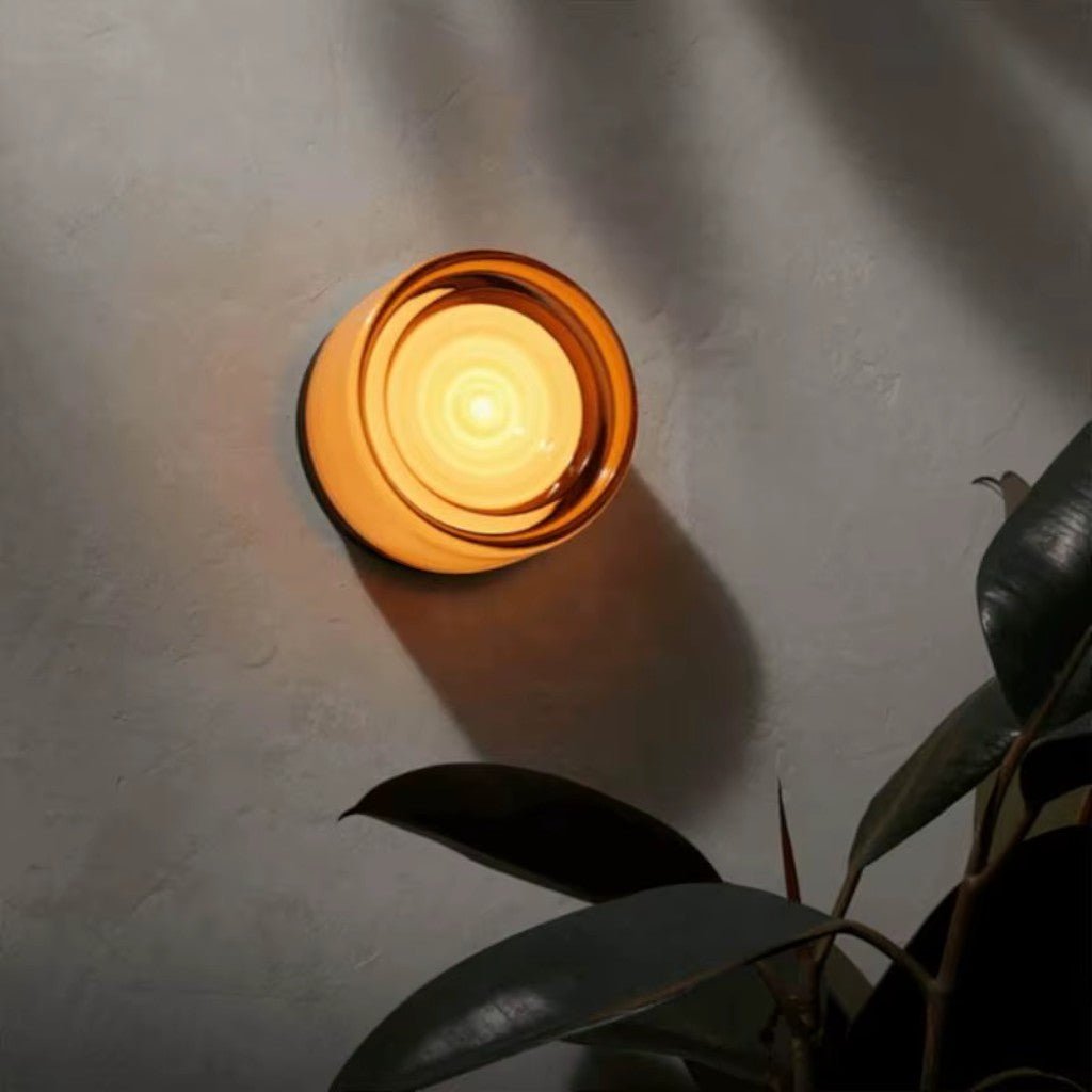 Modern Interior LED Wall Lamp - Amber Jelly Decor - Tegulane Global