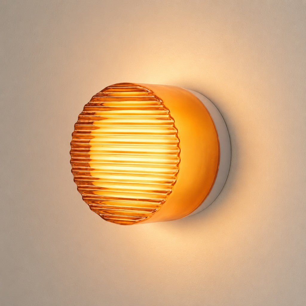 Modern Interior LED Wall Lamp - Amber Jelly Decor - Tegulane Global