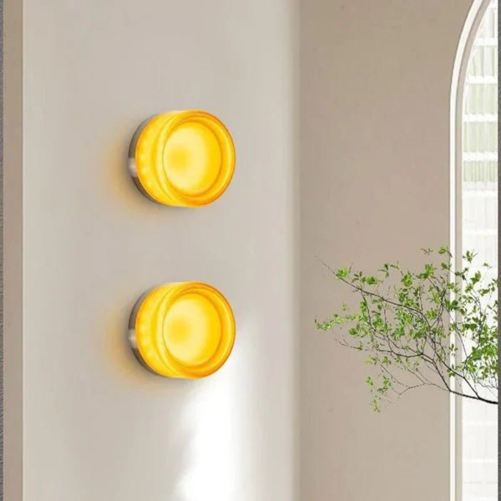 Modern Interior LED Wall Lamp - Amber Jelly Decor - Tegulane Global