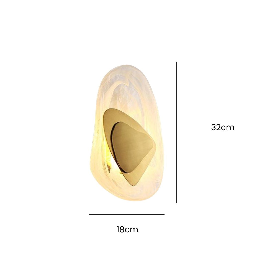 Modern Nordic Crystal Wall Sconce - Tegulane Global
