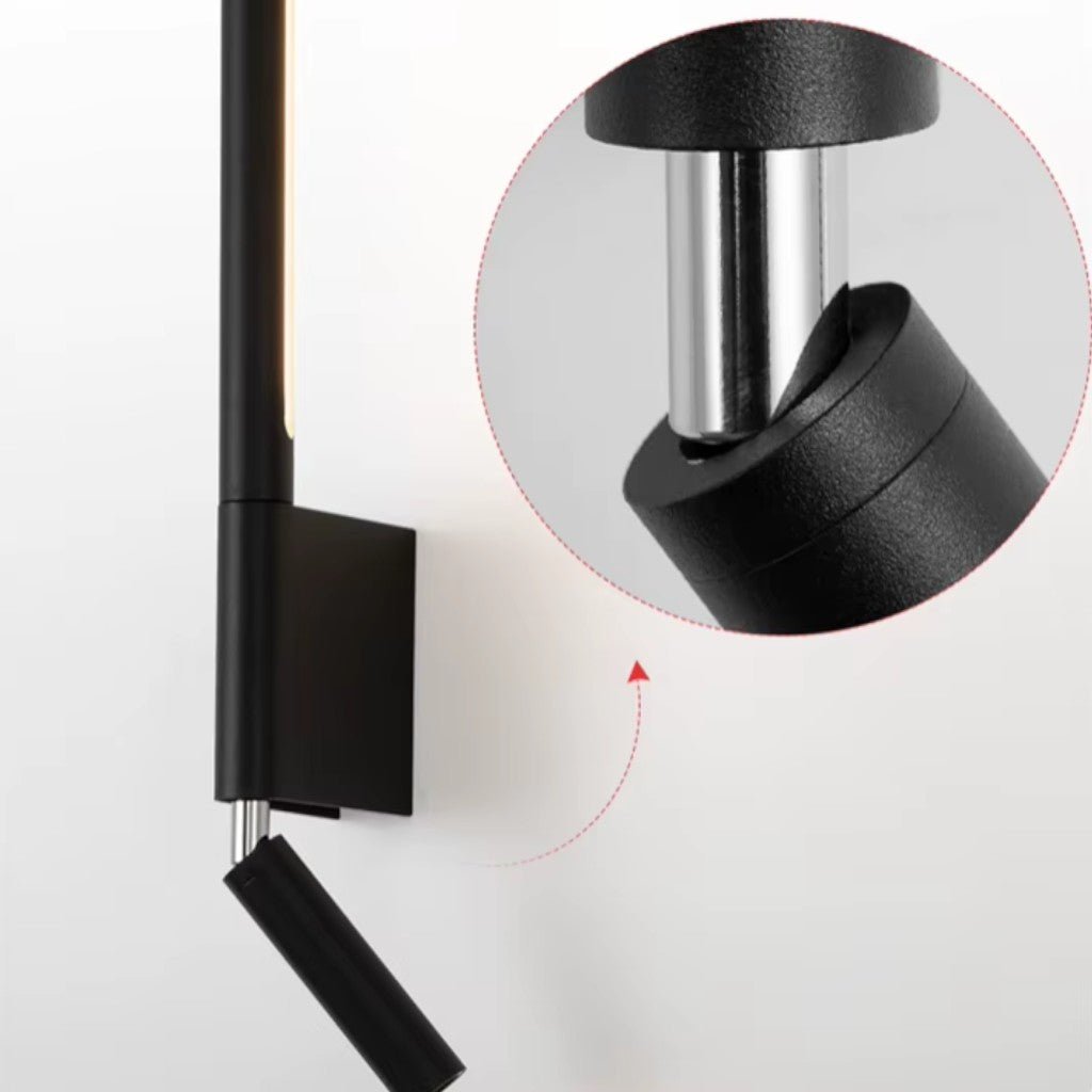 Bedside Wall Light with Adjustable Reading Spotlight