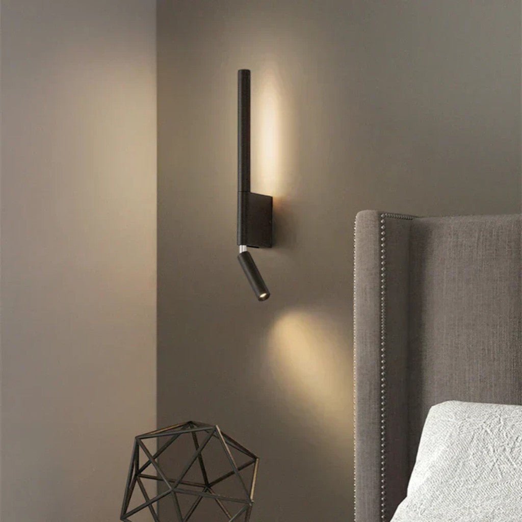 Bedside Wall Light with Adjustable Reading Spotlight