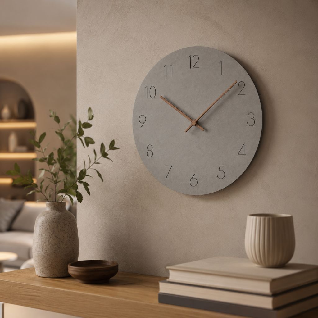 NordClock - Scandinavian Minimalist Wall Clock with Quiet Movement - Tegulane Global