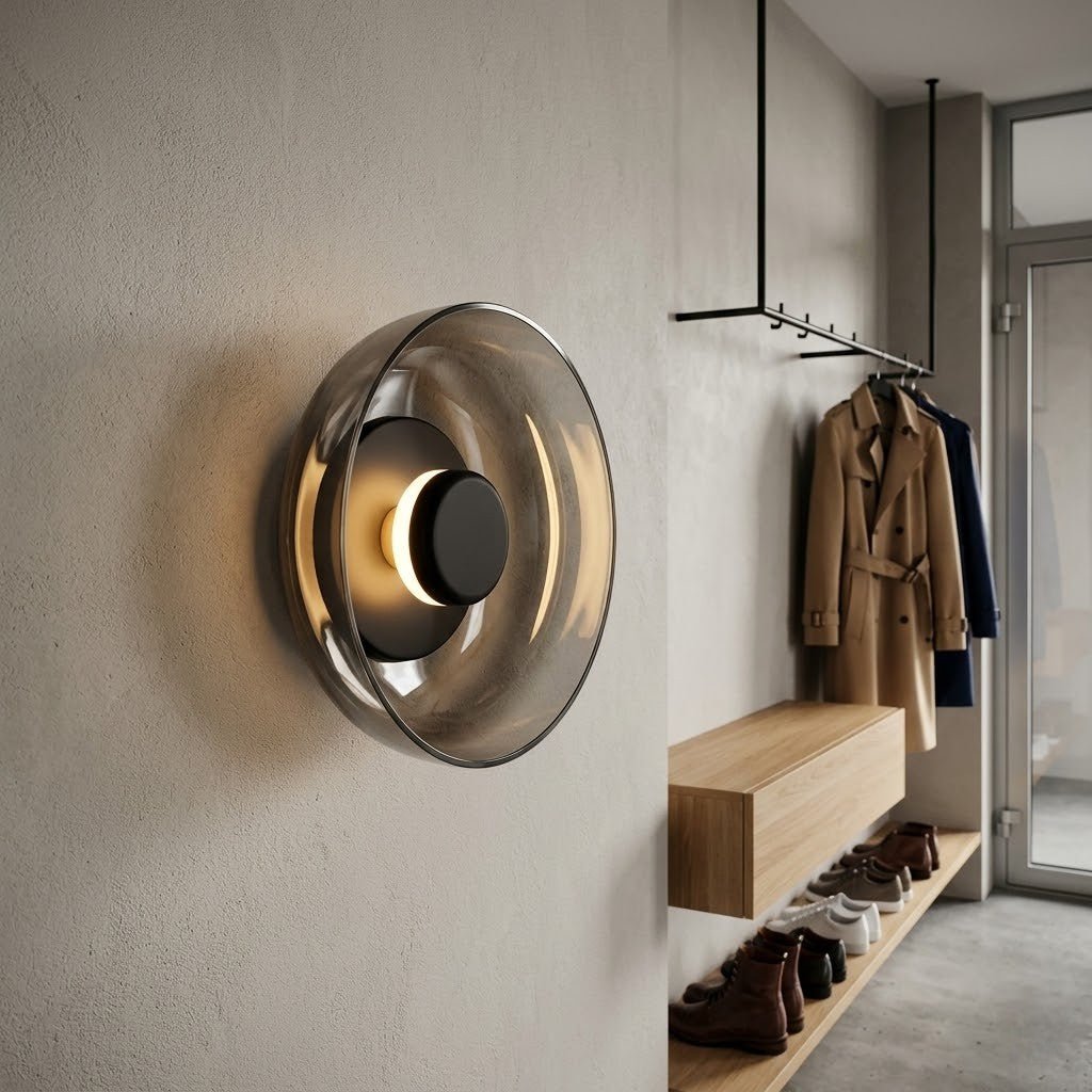 Nordic Glass Bowl Wall Lamp - Tegulane Global