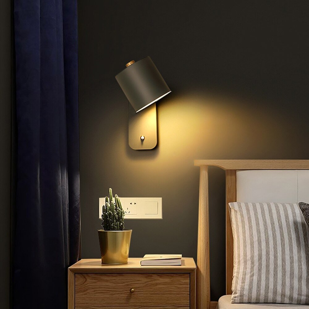 Nordic LED Wall Sconce with Switch - Tegulane Global