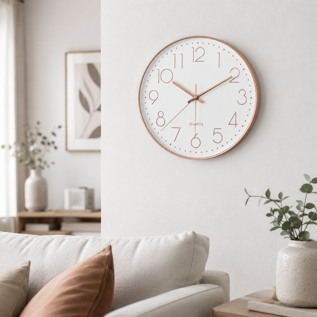 Nordic Minimalist Quartz Wall Clock - Tegulane Global