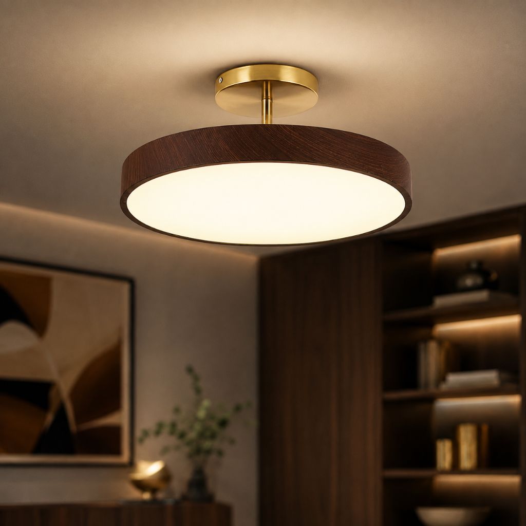 OakLume Nordic Semi Flush Mount Ceiling Light - Tegulane Global