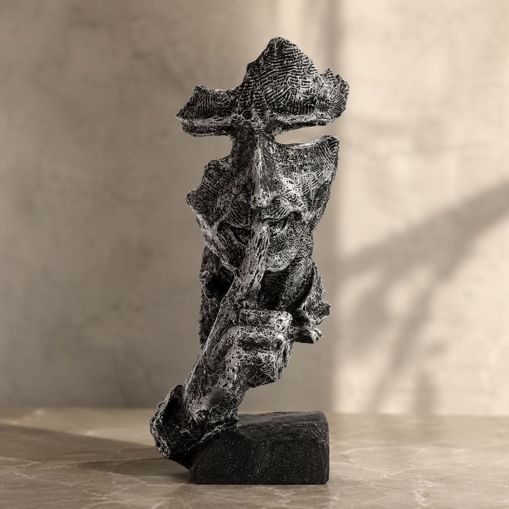 Odin's Faces Nordic-Inspired Resin Sculpture - Tegulane Global