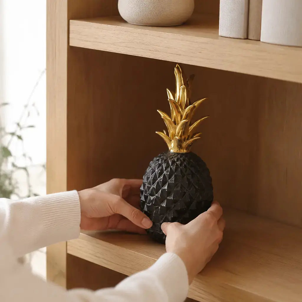 Resin Pineapple Decorative Sculpture - Tegulane Global