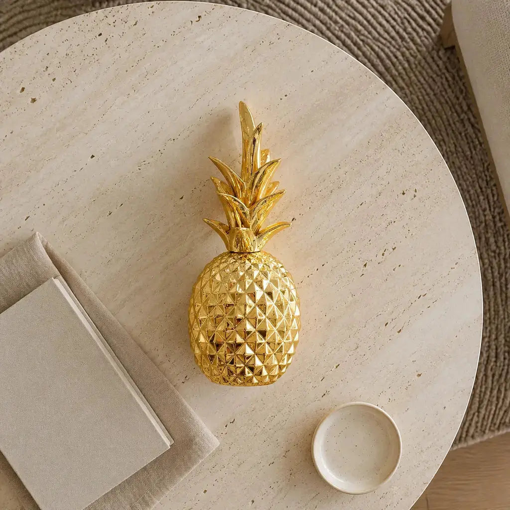 Resin Pineapple Decorative Sculpture - Tegulane Global