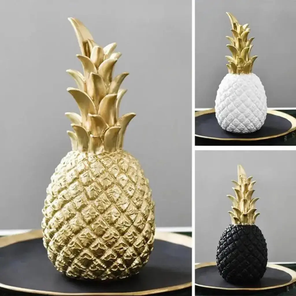 Resin Pineapple Decorative Sculpture - Tegulane Global