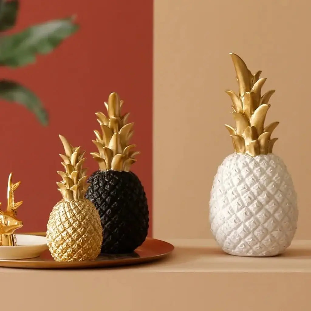 Resin Pineapple Decorative Sculpture - Tegulane Global