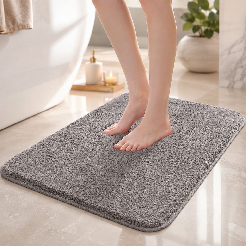 Plush Absorbent Non-Slip Bathroom Mat - Tegulane Global