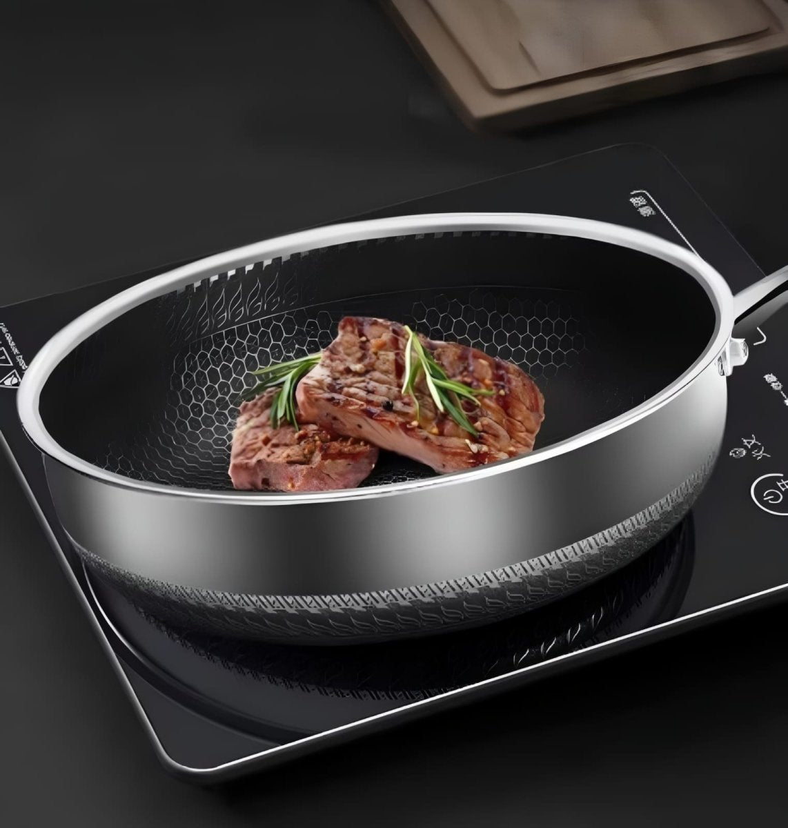 Premium Honeycomb Non-Stick Wok – Stainless Steel Perfect for Stir-Fry - Tegulane Global