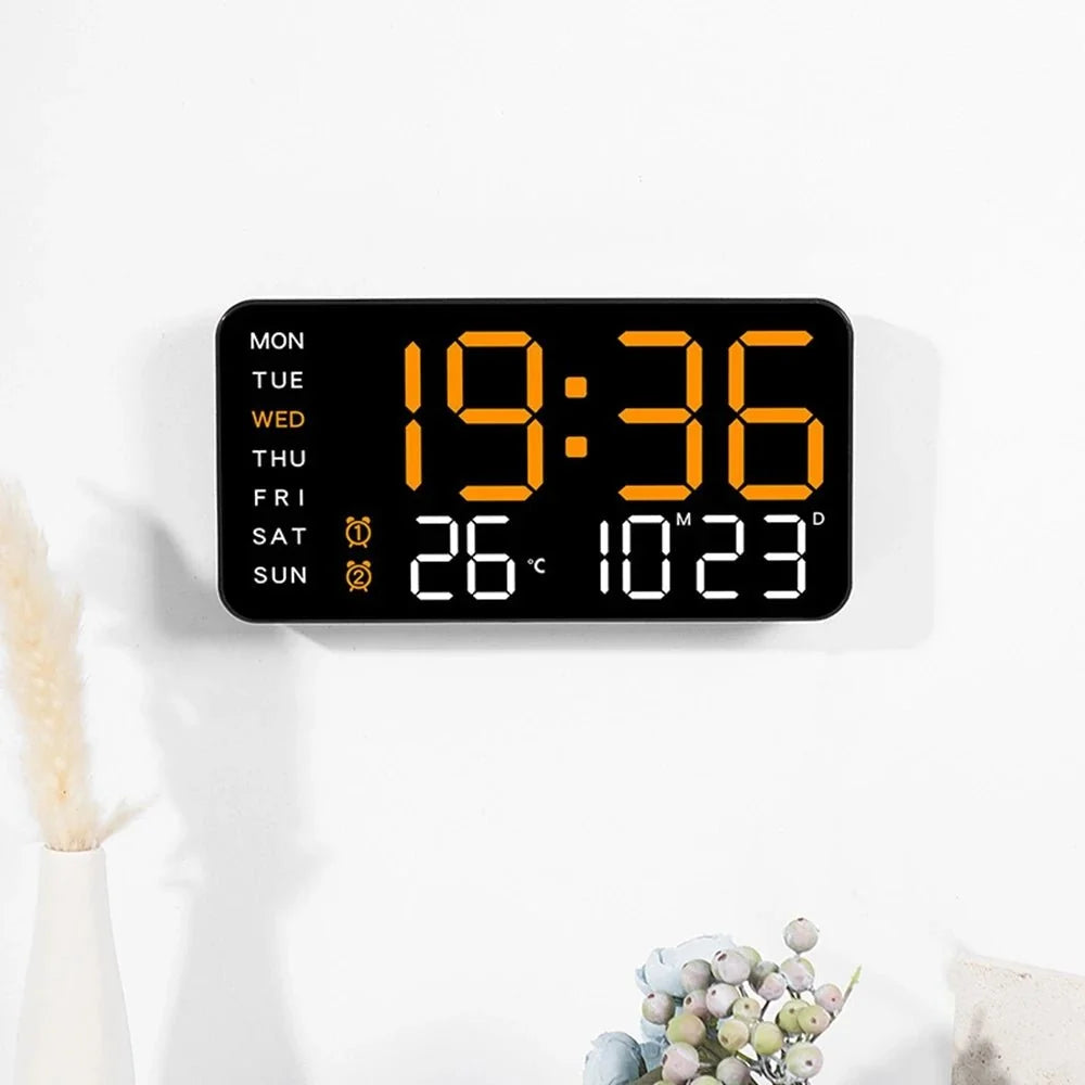 Productivity LED Alarm Clock - Calendar & Voice Activated - Tegulane Global