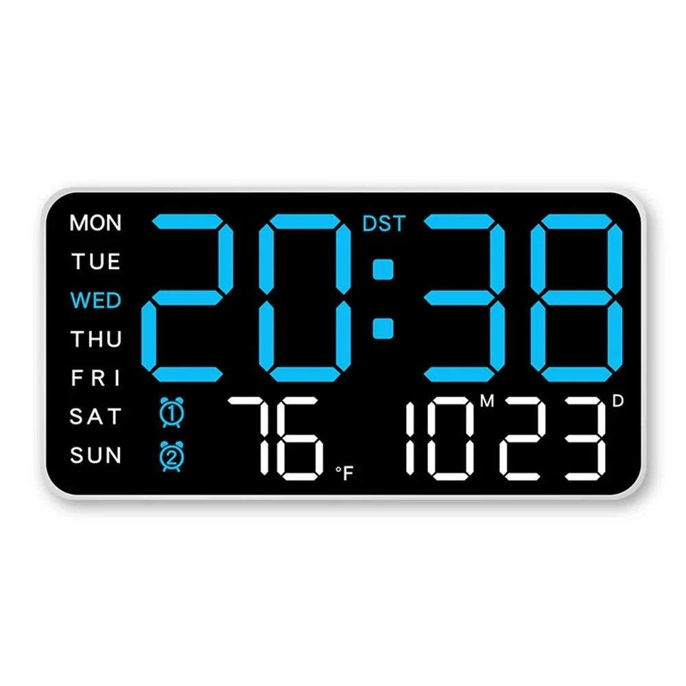 Productivity LED Alarm Clock - Calendar & Voice Activated - Tegulane Global