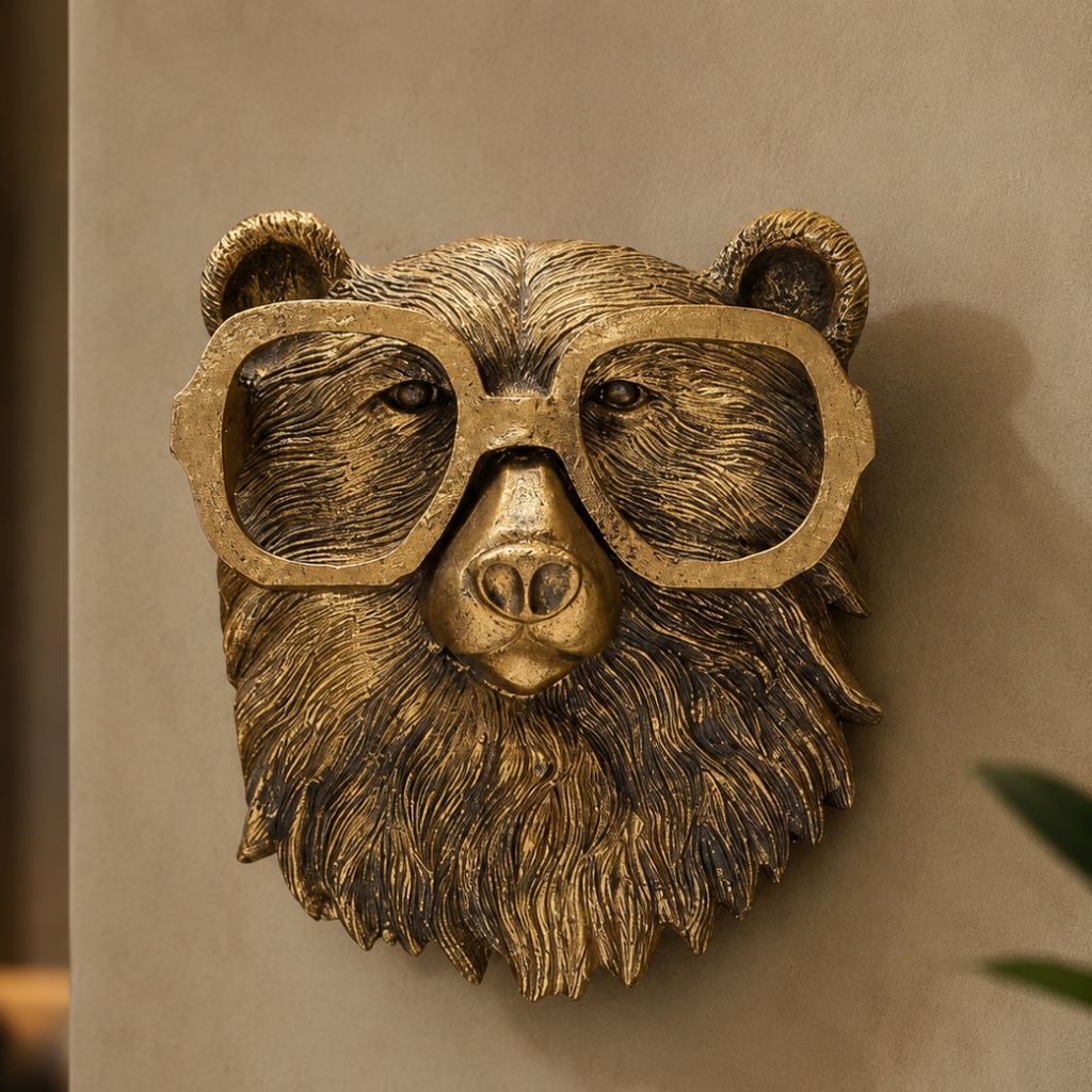 Resin Animal Head Wall Sculpture - Tegulane Global