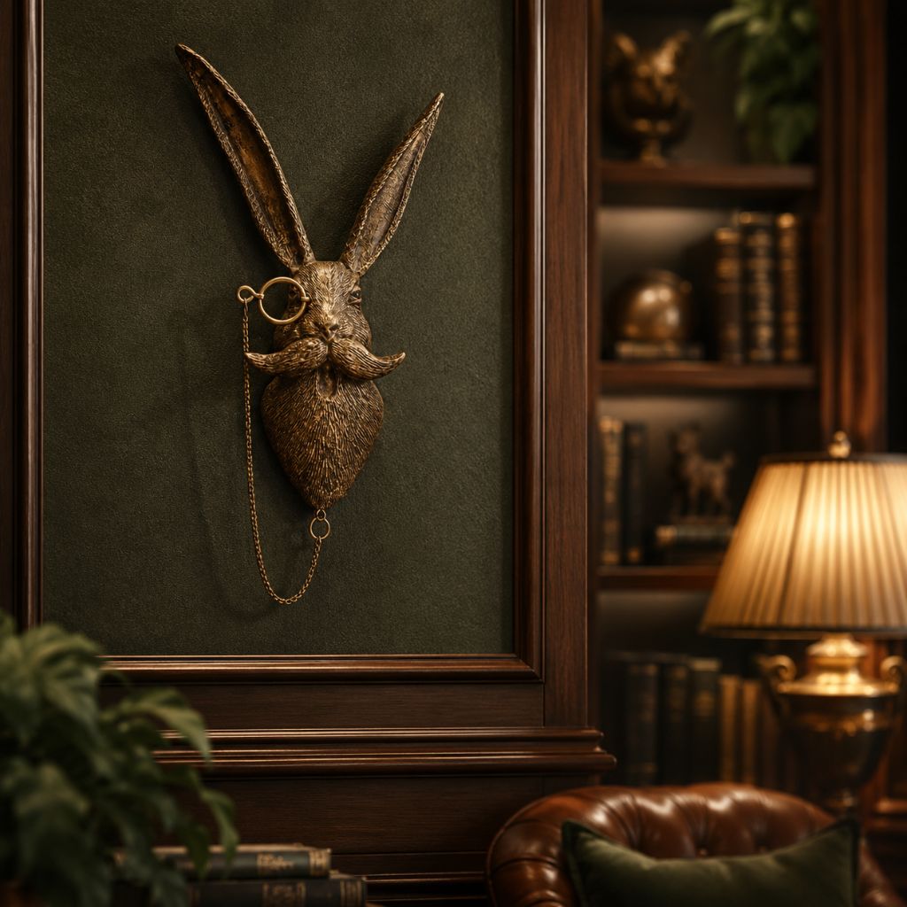 Resin Animal Head Wall Sculpture - Tegulane Global
