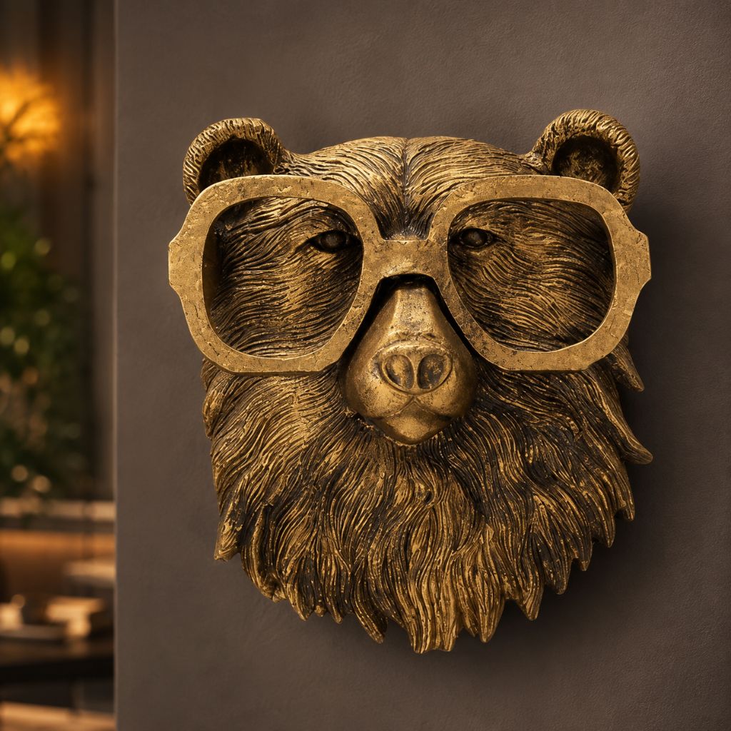 Resin Animal Head Wall Sculpture - Tegulane Global