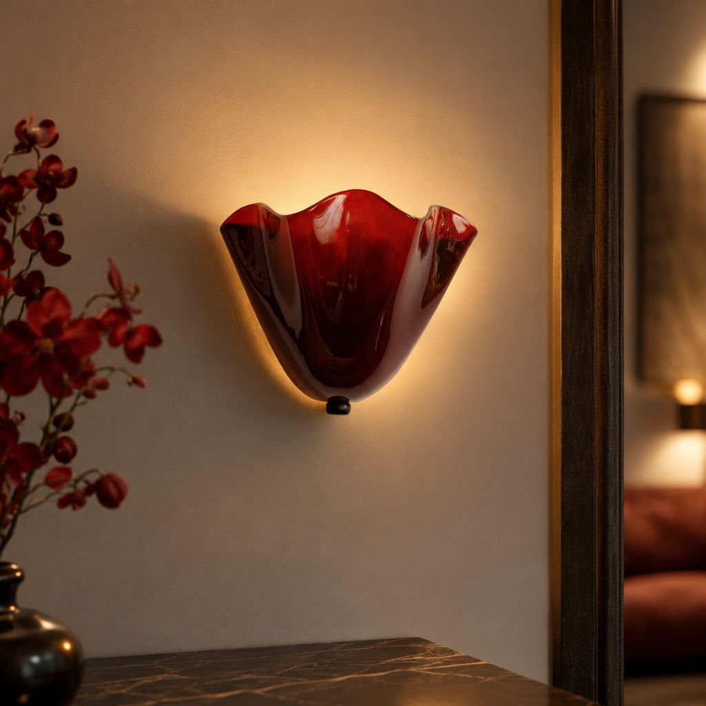 Retro Glass Shell Wall Light Sconce - Tegulane Global