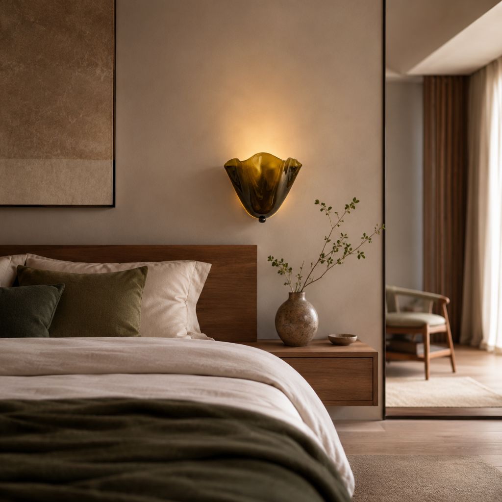 Retro Glass Shell Wall Light Sconce - Tegulane Global