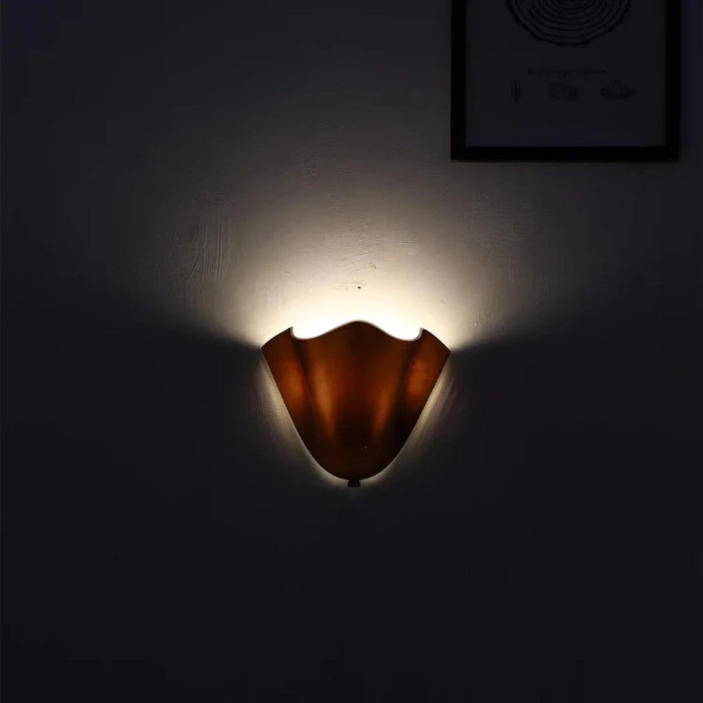 Retro Glass Shell Wall Light Sconce - Tegulane Global