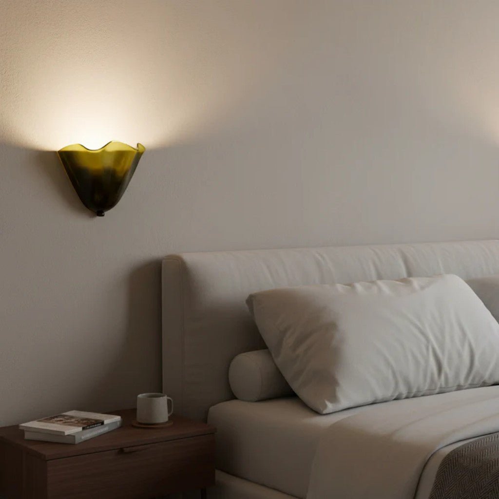 Retro Glass Shell Wall Light Sconce - Tegulane Global