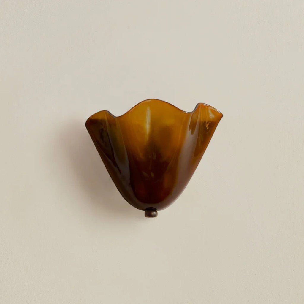 Retro Glass Shell Wall Light Sconce - Tegulane Global
