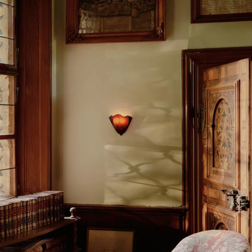 Retro Glass Shell Wall Light Sconce - Tegulane Global