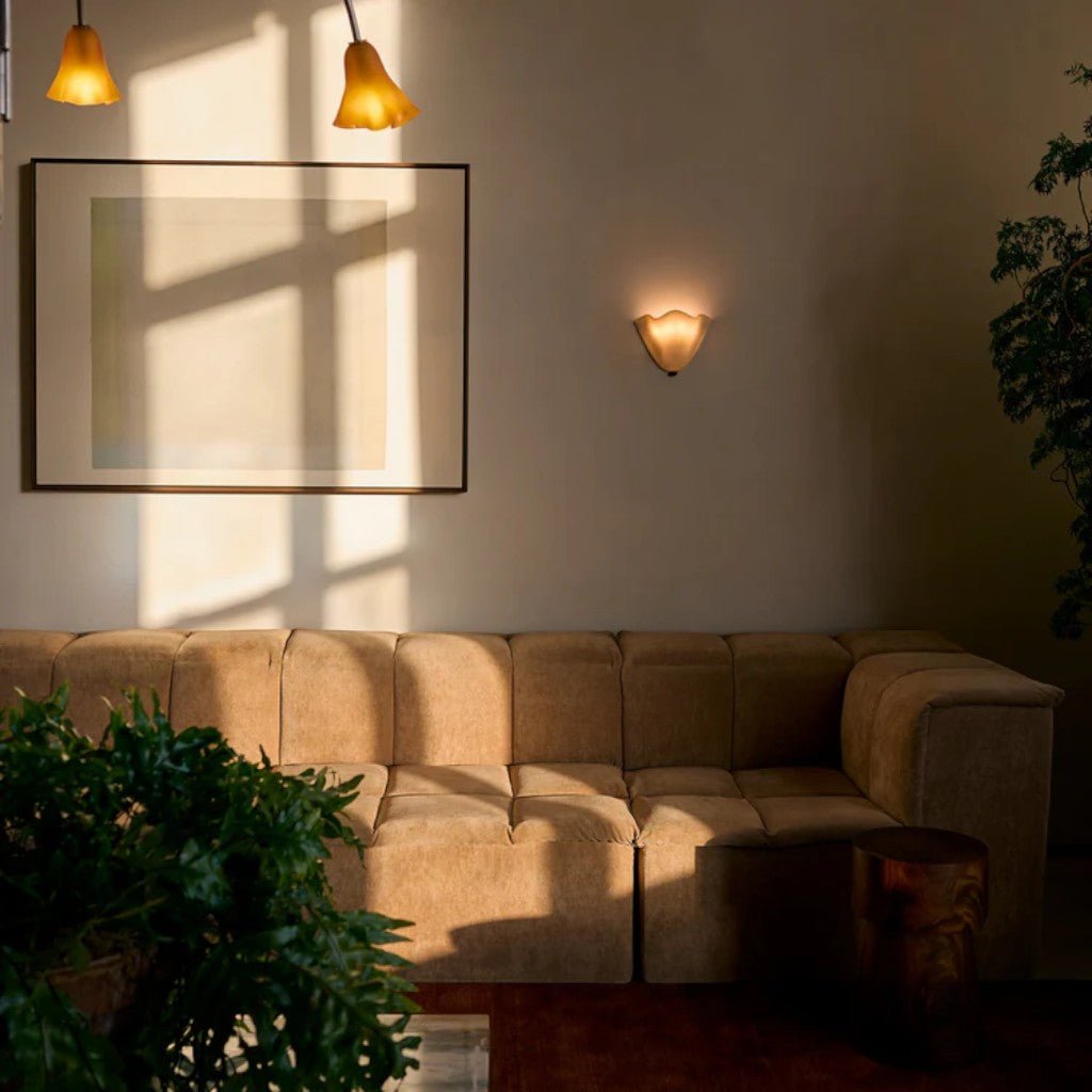 Retro Glass Shell Wall Light Sconce - Tegulane Global