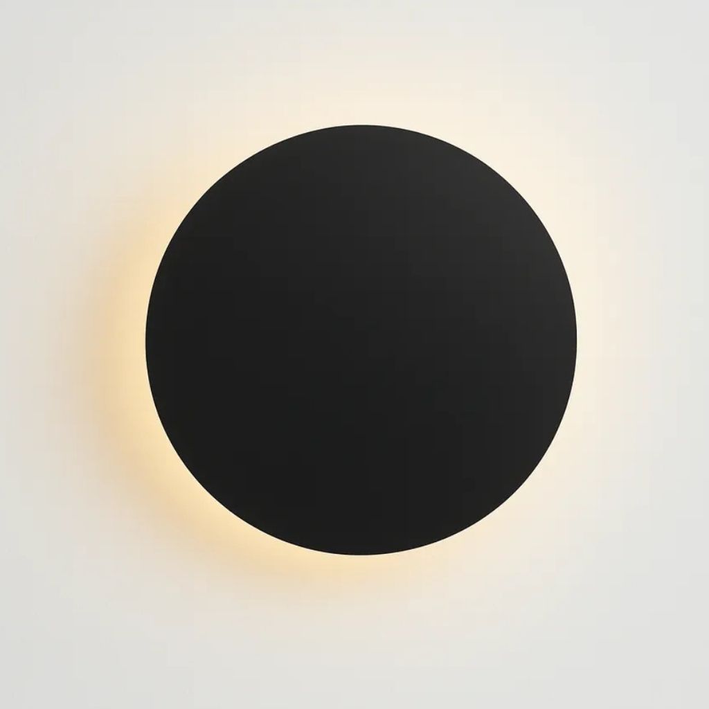 Round Backlit Sconce LED Wall Light for Interiors - Tegulane Global