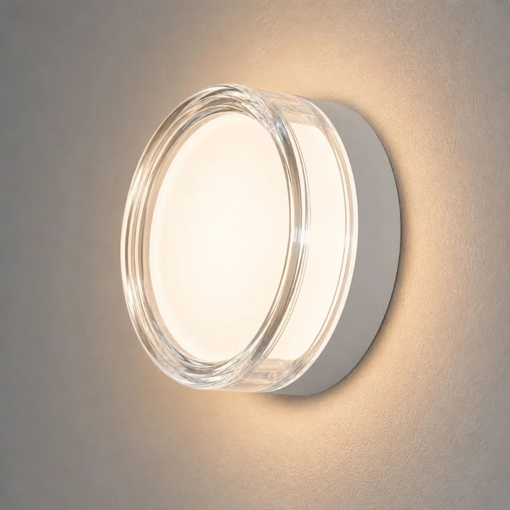 Round LED Wall Sconce IP65 CCT Switch Indoor Outdoor Lamp - Tegulane Global