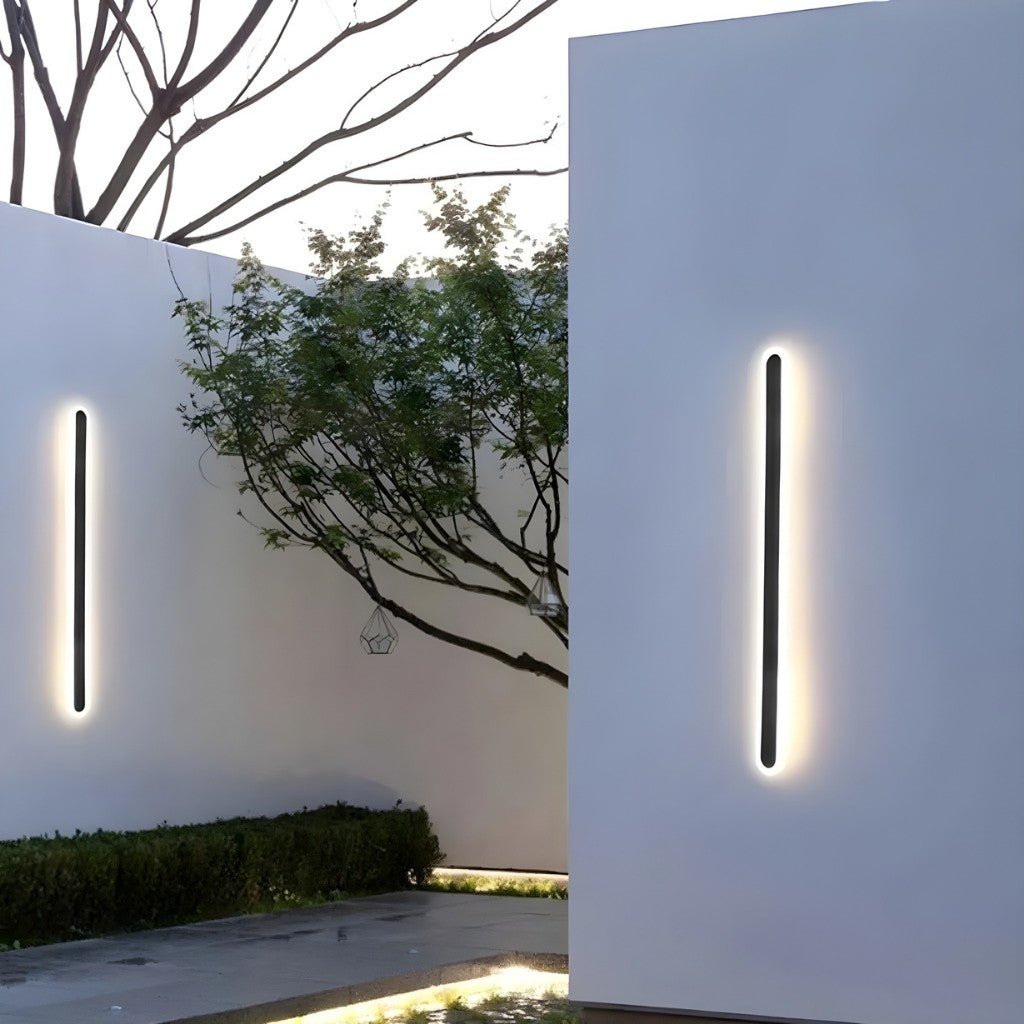 Rounded Edge Aluminium Outdoor Wall Light - Tegulane Global