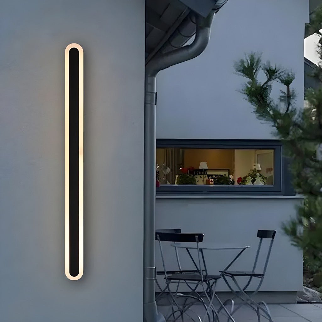 Rounded Edge Aluminium Outdoor Wall Light - Tegulane Global