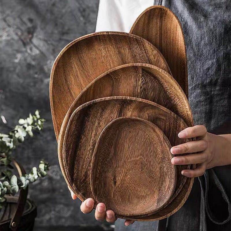 Royal Acacia Wood Serving Tray - Tegulane Global