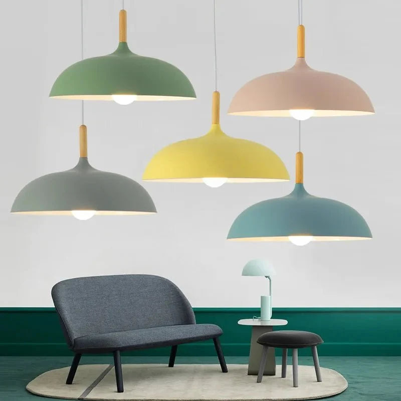 Scandinavian Oak LED Pendant Lamp - Tegulane Global