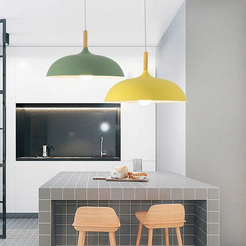 Scandinavian Oak LED Pendant Lamp - Tegulane Global