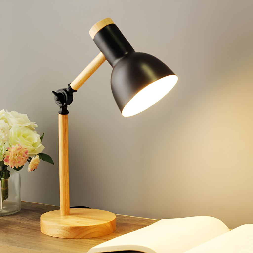 Scandinavian Wooden LED Desk Lamp - Tegulane Global