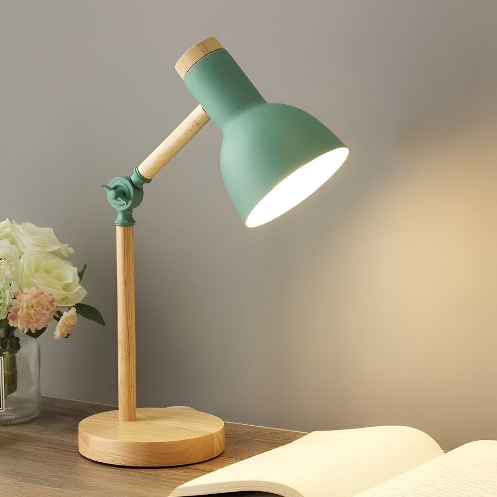 Scandinavian Wooden LED Desk Lamp - Tegulane Global